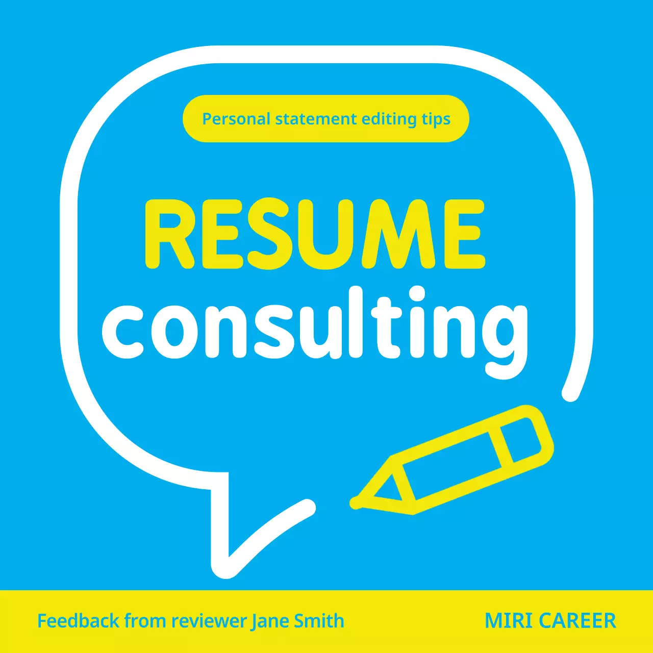 Blue Modern Resume Promotion Instagram Carousel