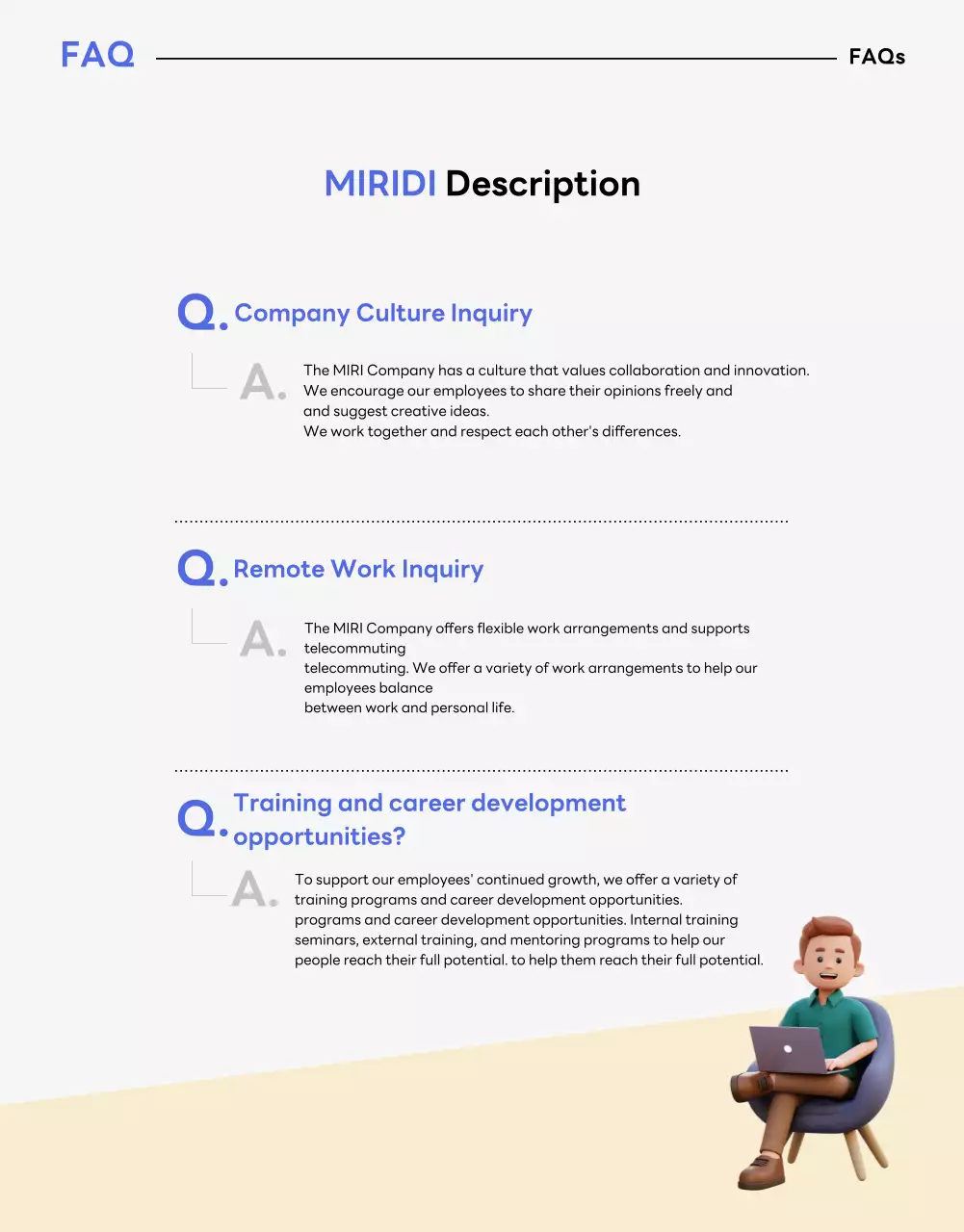 Blue Modern Recruitment Announcement Poster