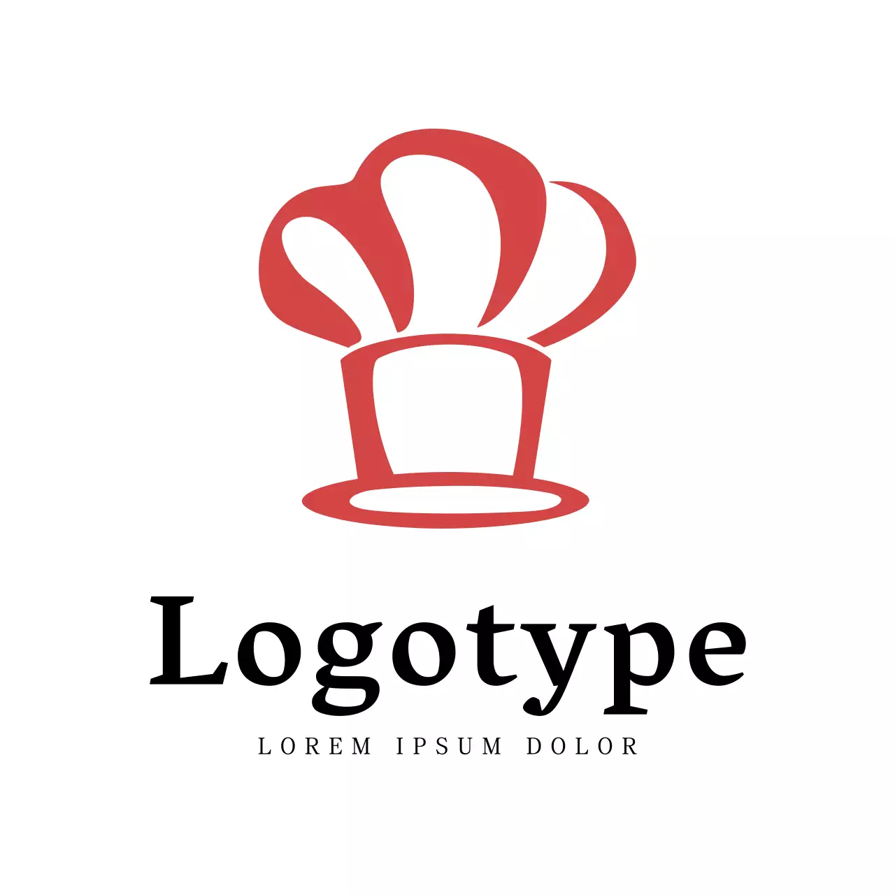 Red Simple Culinary Logo