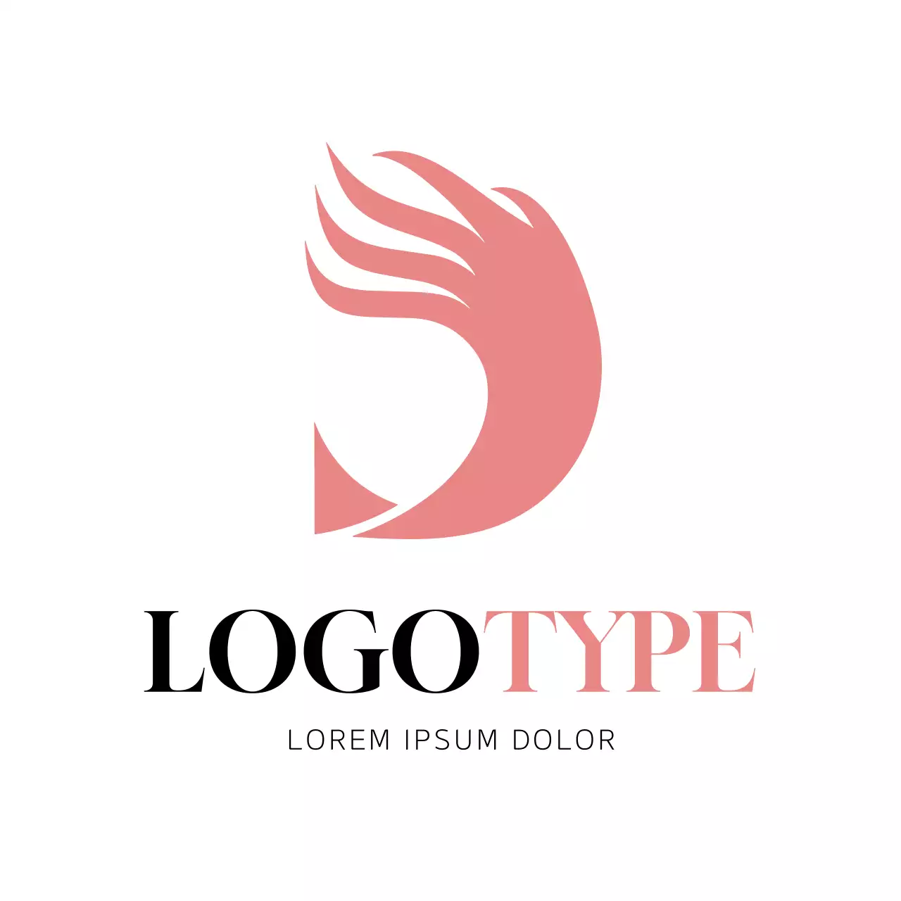 Red Modern Design Logo