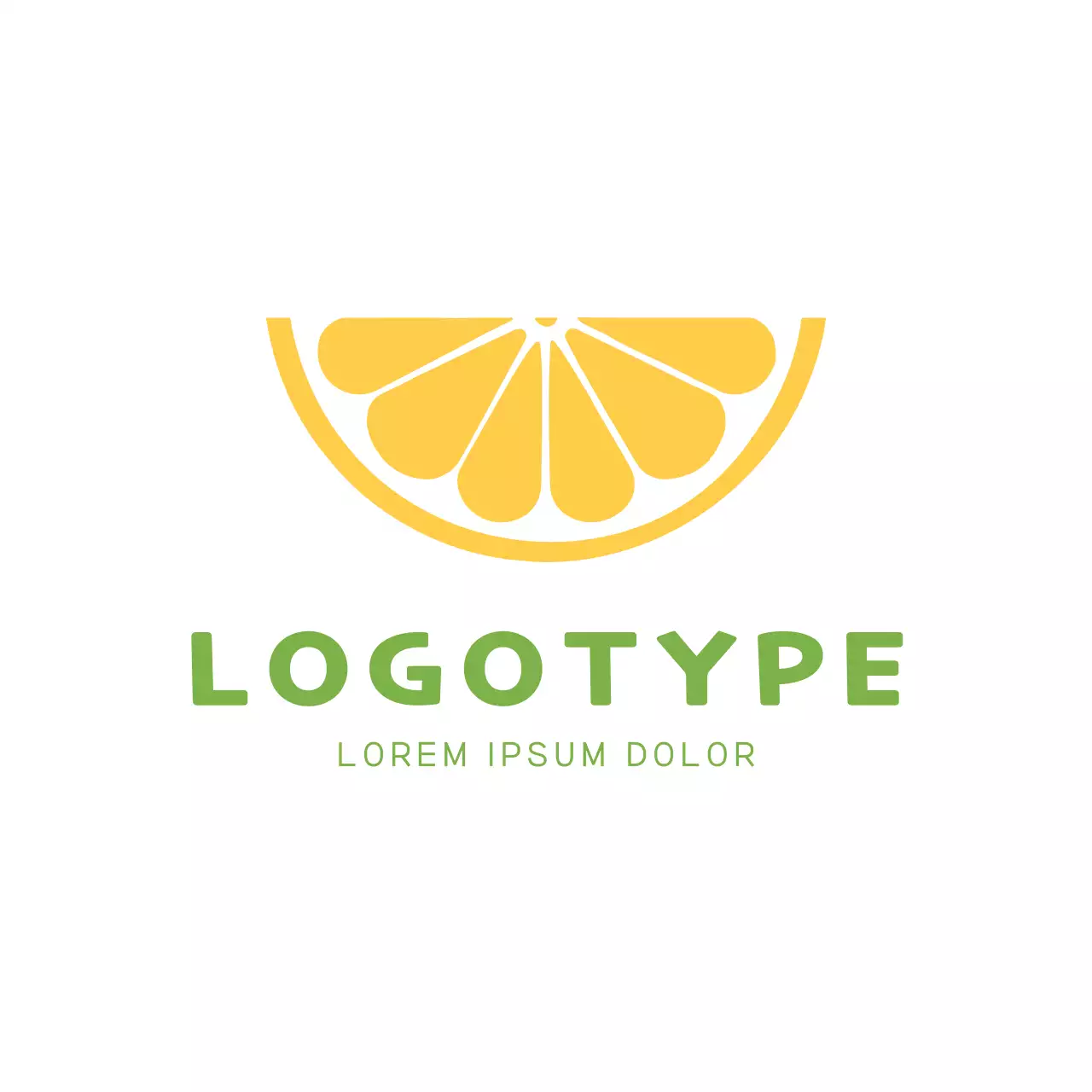 Yellow Minimal Design Logo