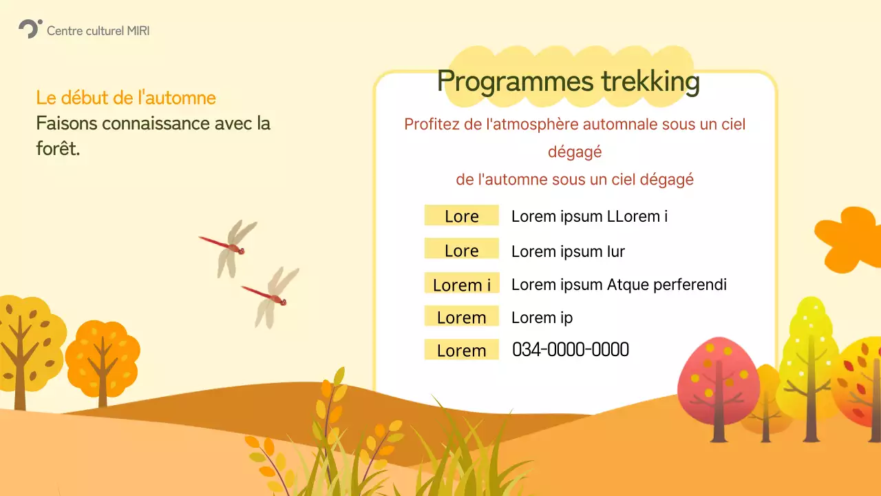 Guide des événements d'automne d'Orange Nature