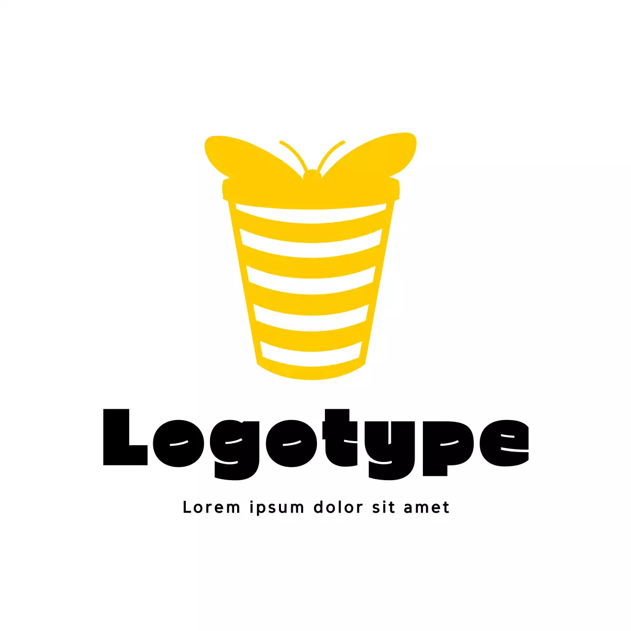 Yellow Modern Design Logo