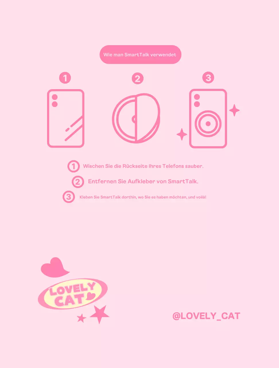 Kitschige pastellfarbene SmartTalk-Tapete