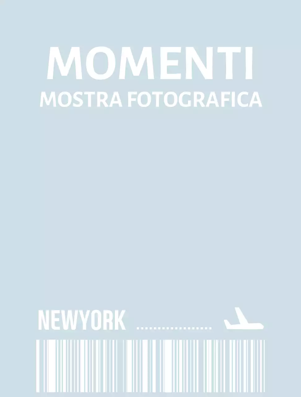 Imballaggio di carta da parati sotto forma di semplice biglietto aereo