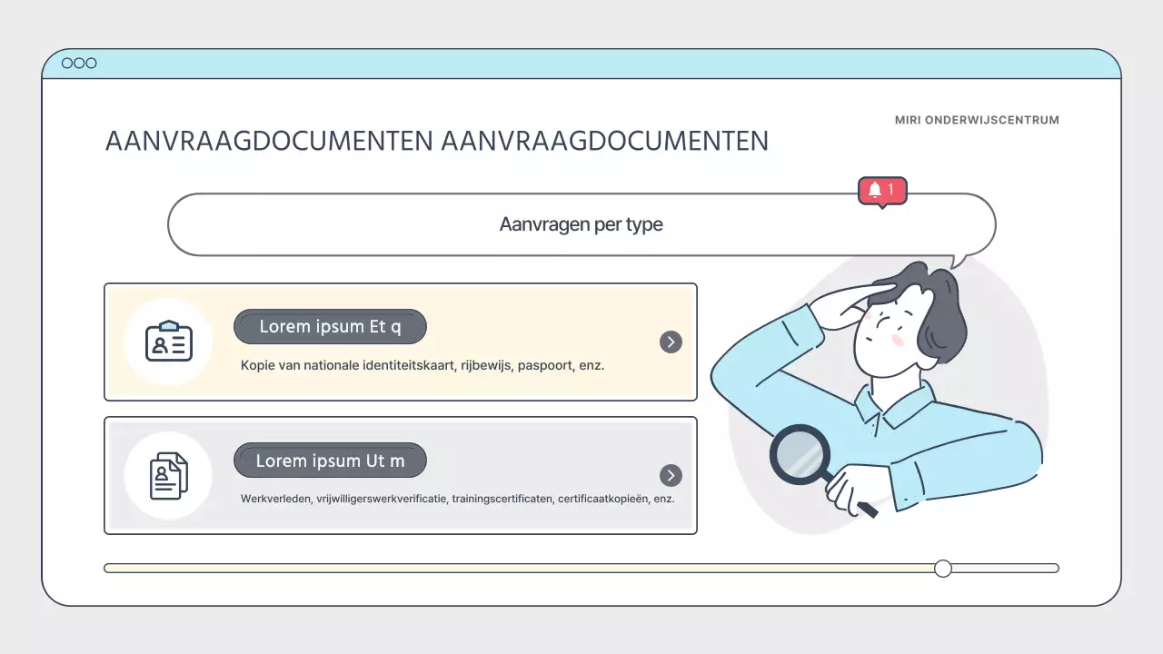 Eenvoudige witte en lichtblauwe trainingsgids voor makers