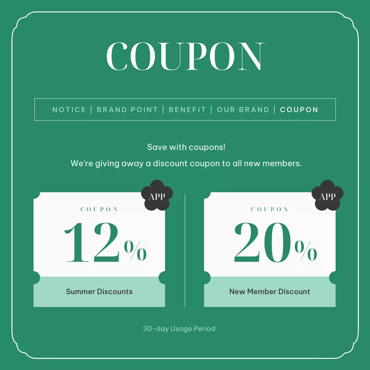 Green Elegant Branding Template Instagram Carousel