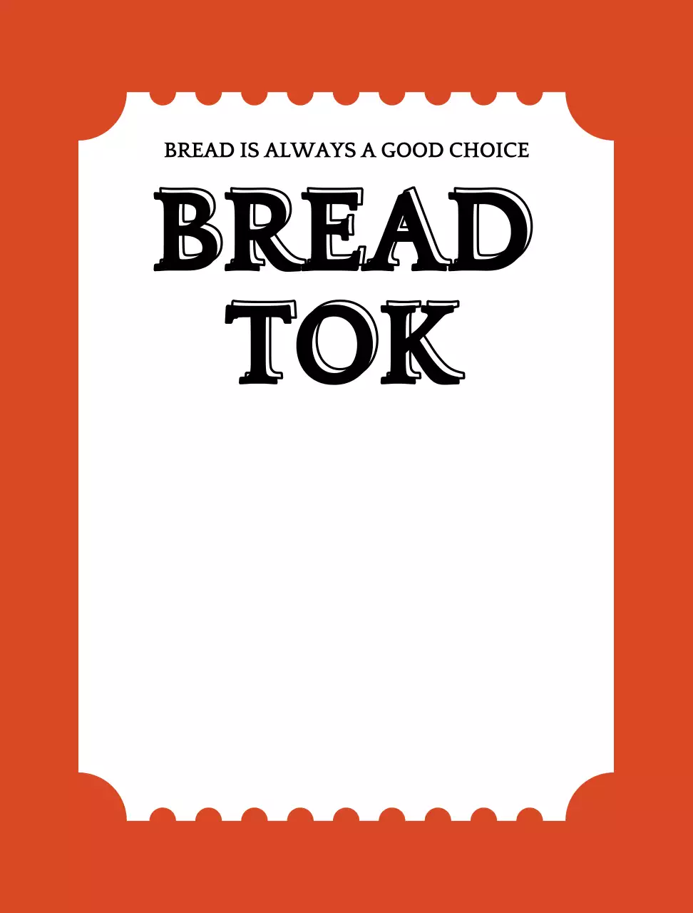 베이커리 티켓모양 굿즈 스마트톡 굿즈