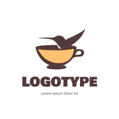 Brown Simple Coffee Logo