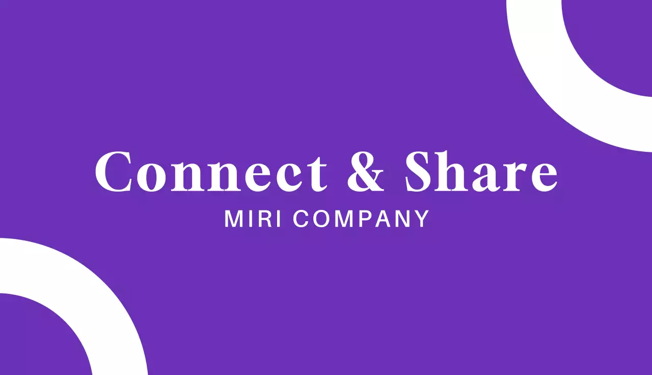 Purple Minimal Business Card