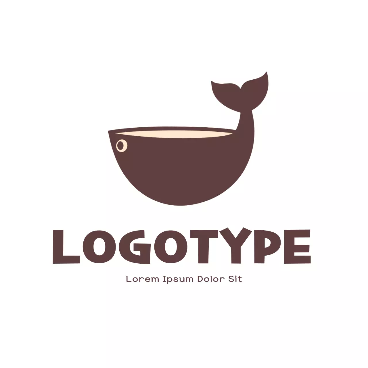 Brown Minimal Design Logo