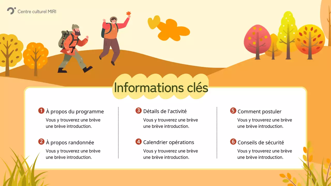 Guide des événements d'automne d'Orange Nature