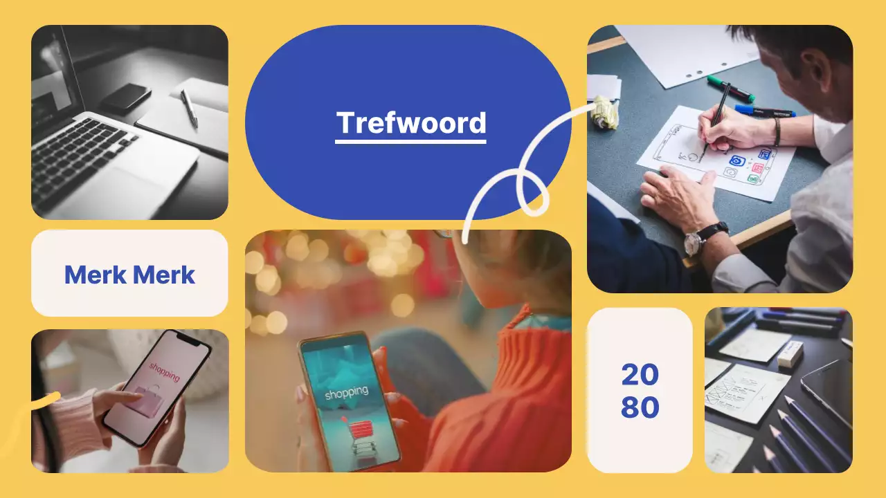 Een gids voor trendy kleine bedrijfsmerken in blauw en geel