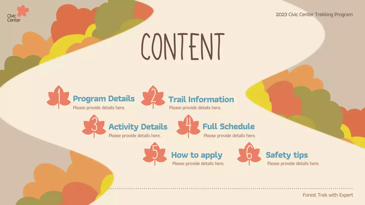 Beige Retro Trekking Event Presentation