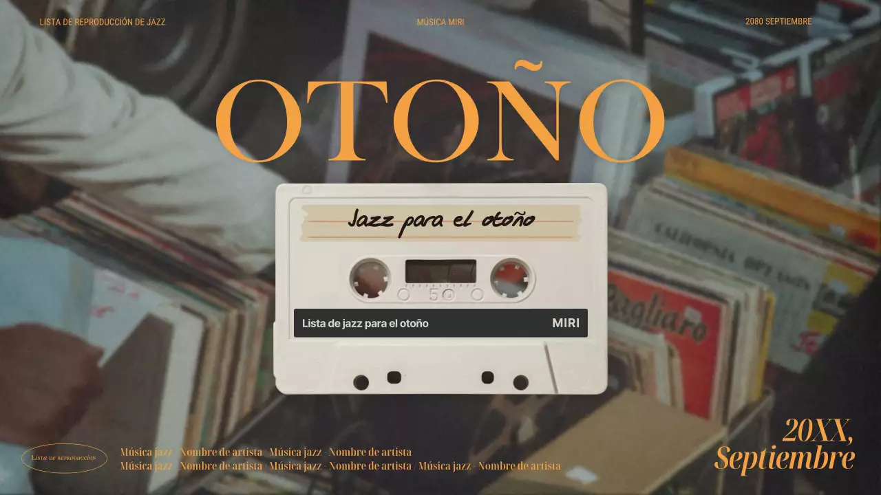 Promover Orange Vintage Music