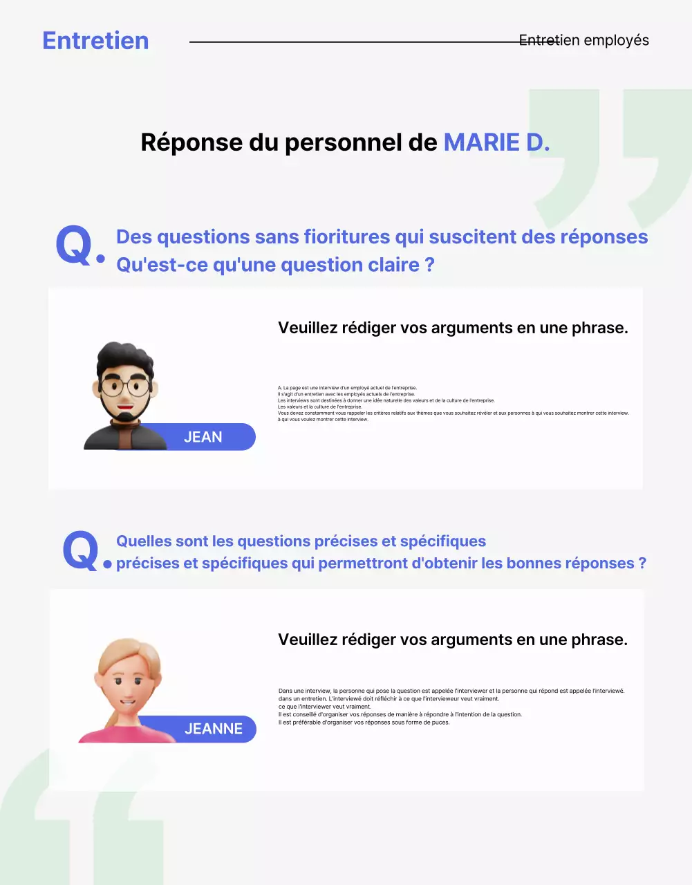 Une lettre de motivation propre à l'offre d'emploi d'une entreprise, en bleu et jaune