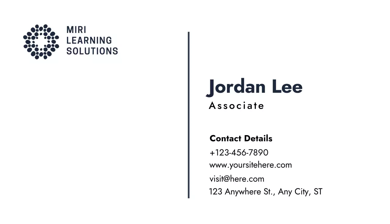 White Professional Business Card
