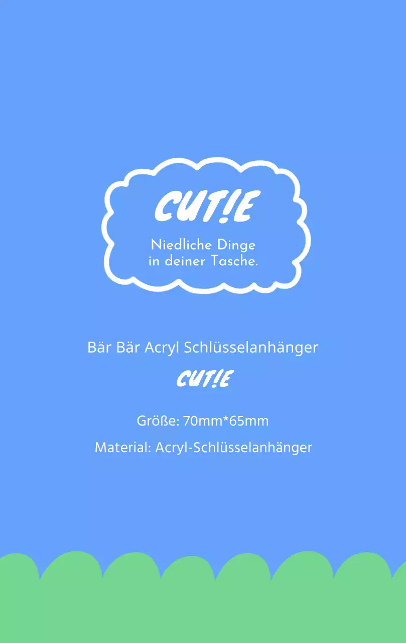 Niedliche Schlüsselbundtapete in Blau