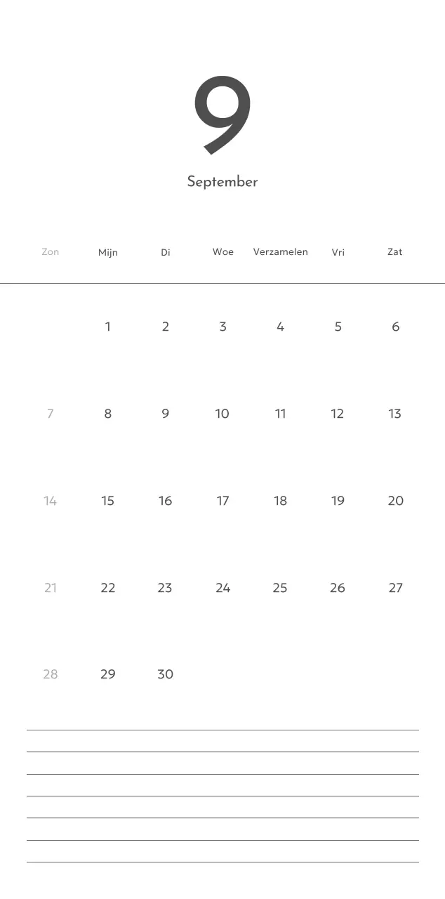 Een fotokalender met een strakke, stedelijke uitstraling