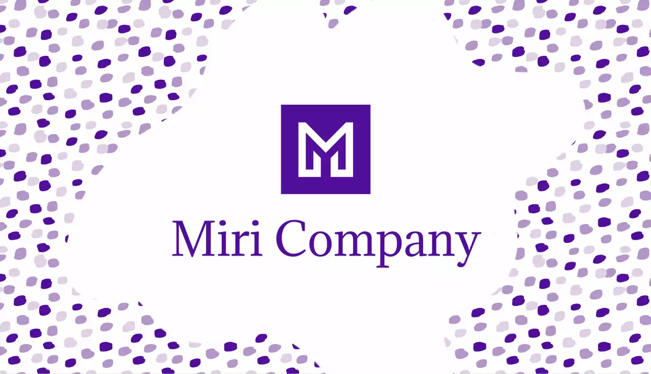 Purple Minimal Business Card