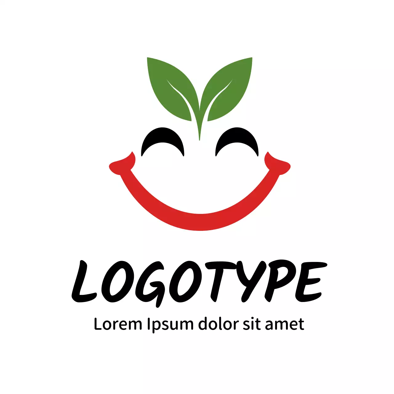 Red Simple Design Logo
