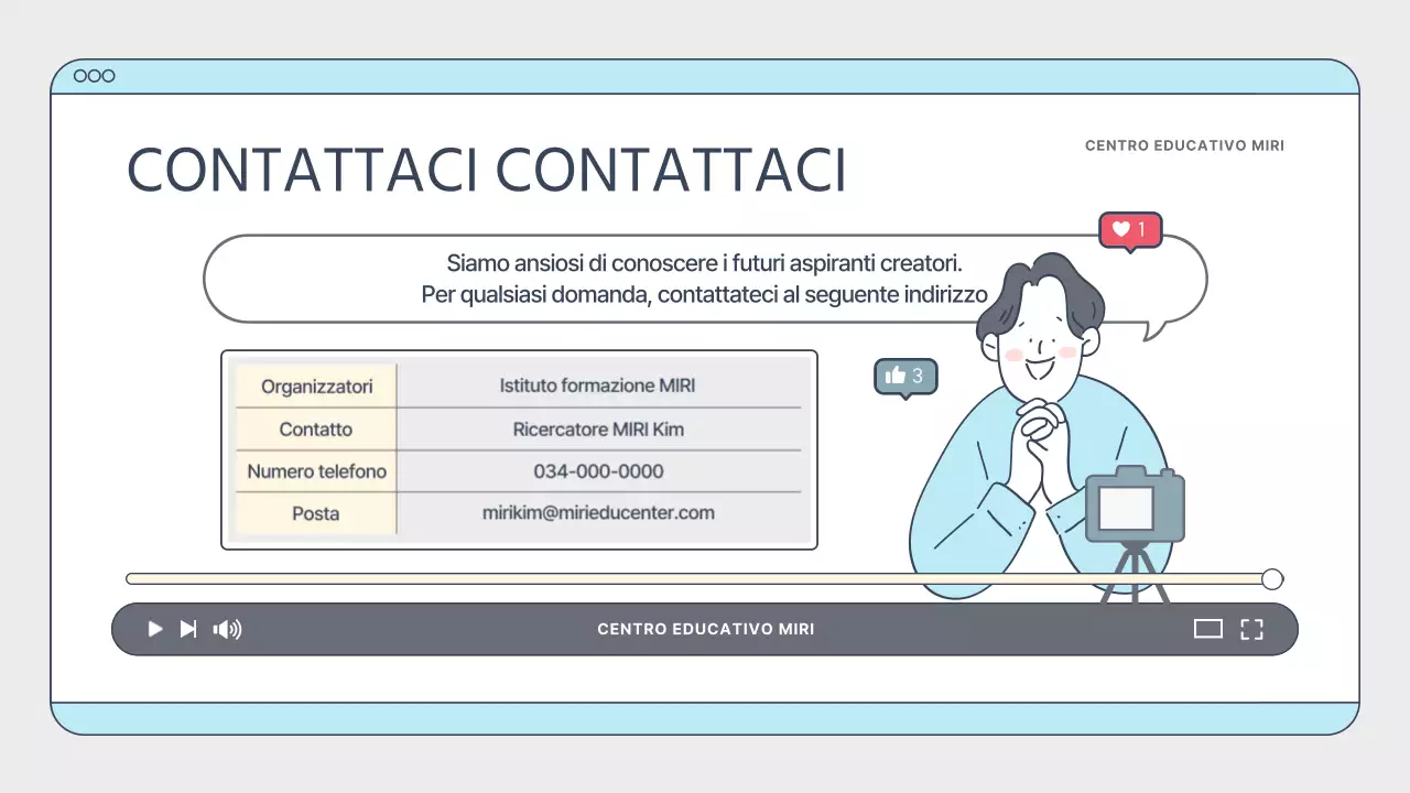 Guida alla formazione del creatore semplice, bianca e azzurra