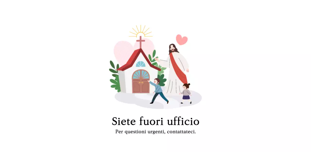 Colori caldiChiese con simpatiche illustrazioni