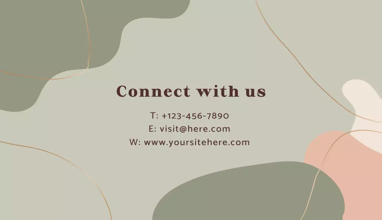 Beige Minimal Business Card