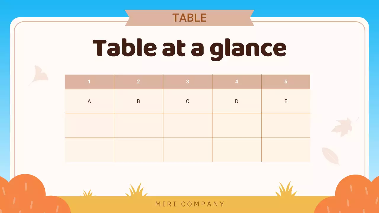 Orange Cute Fall Presentation