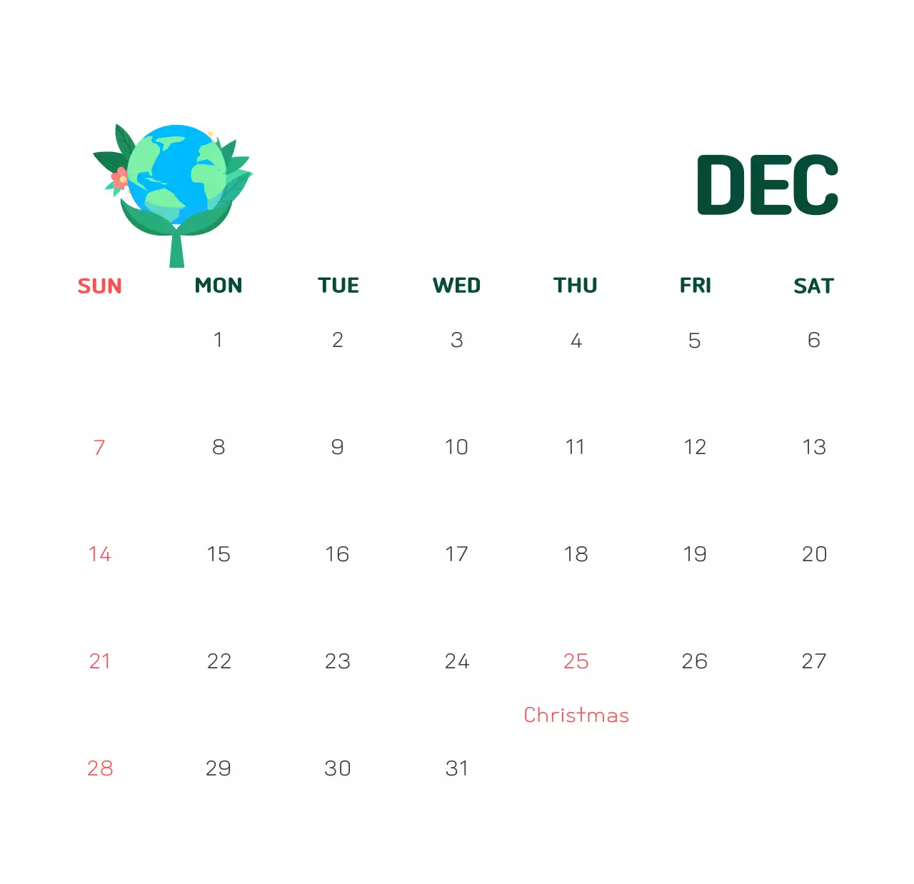 Nền tảng xã hội kỷ niệm những ngày nghỉ cuối năm, năm mới với hình ảnh minh họa, màu sắc về con người và trái đất bảo vệ môi trường tự nhiên.