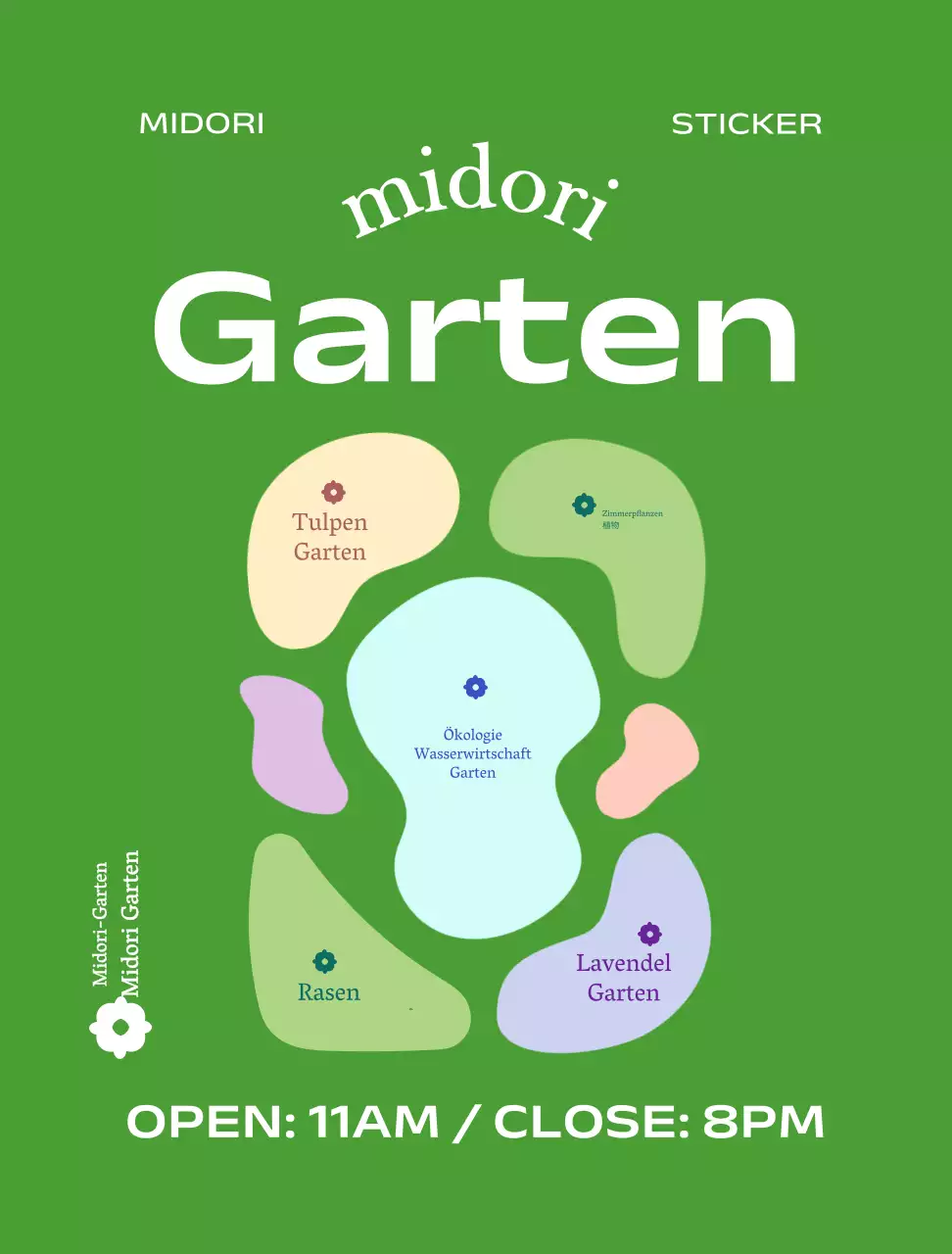 Kugelschreiber Handelsware vor dem Hintergrund eines umweltfreundlichen botanischen Gartens