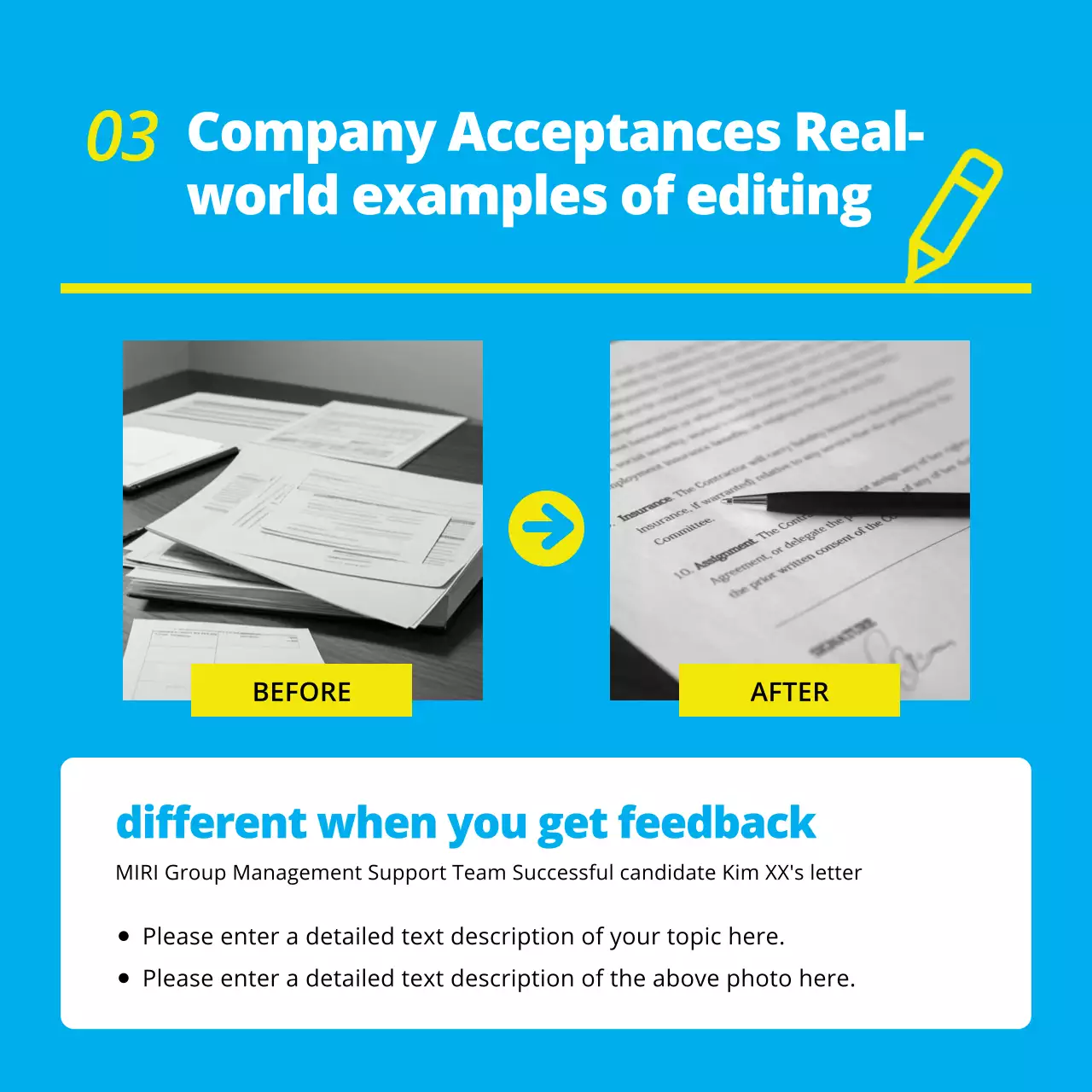 Carrossel de promoção de currículo moderno azul no Instagram