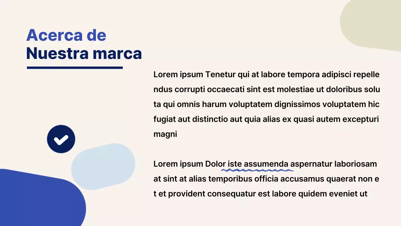 Guía de marcas de moda para pequeñas empresas en azul y amarillo
