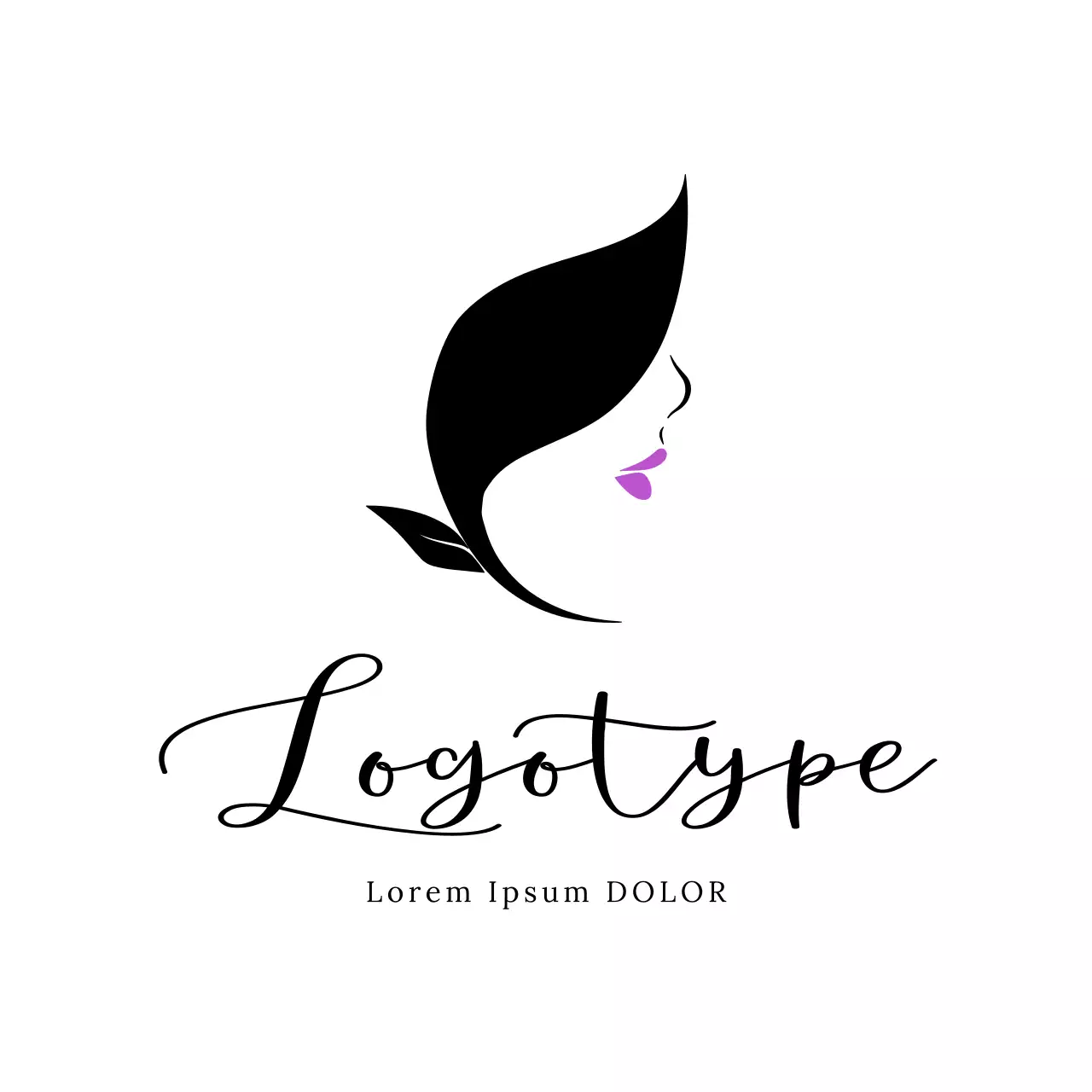 Black Elegant Beauty Logo