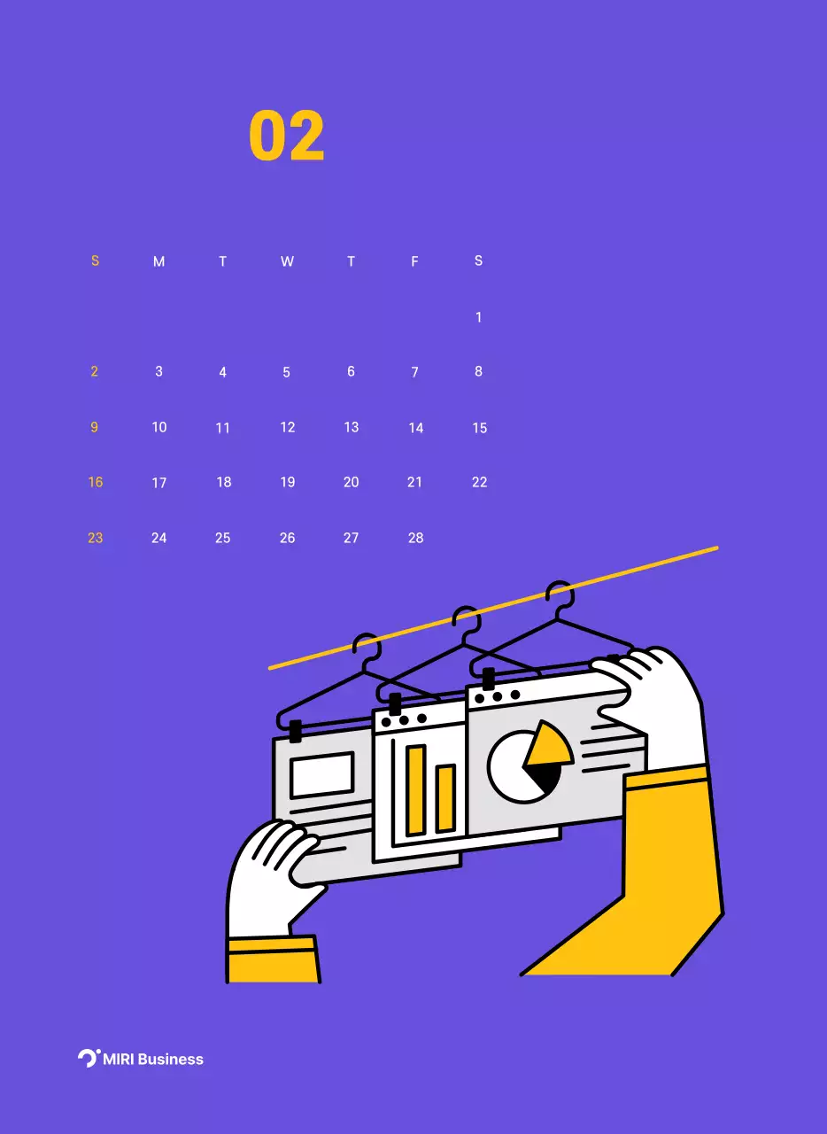 Illustration de lignes épurées sur fond violet