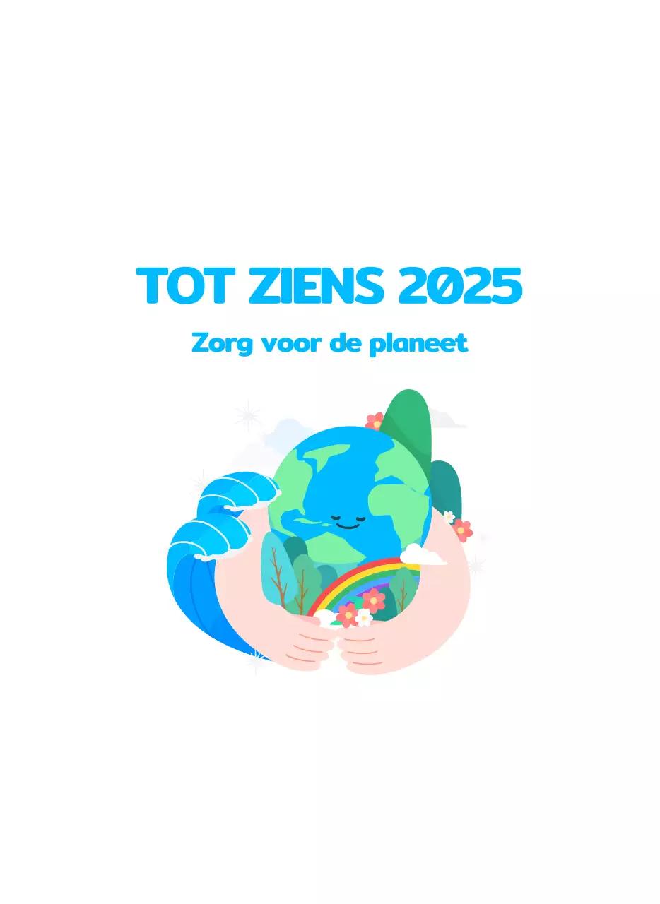 Een sociale stichting die de feestdagen viert met kleurrijke illustraties van mensen en de planeet.