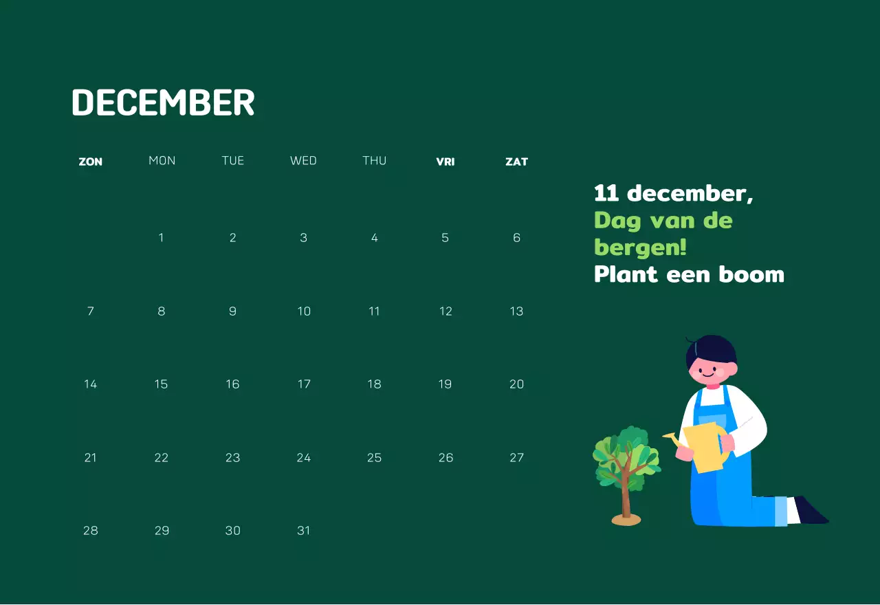 Een sociale stichting die de feestdagen viert met kleurrijke illustraties van mensen en de planeet.