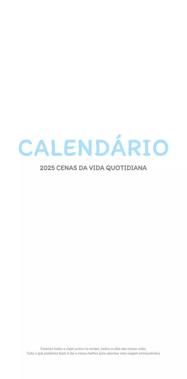 Calendários com ilustrações fofas