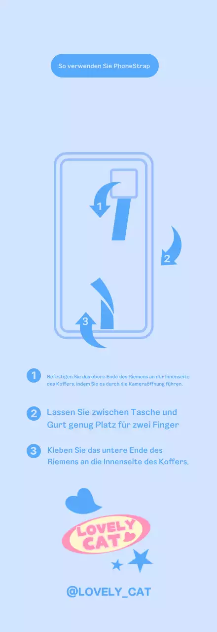 Pastellfarbene und kitschige PhoneStrap-Tapete