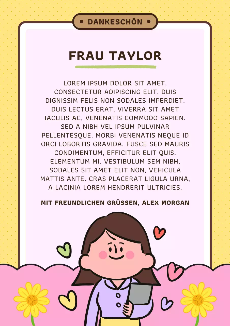 gelb rosa animation welt lehrer tag karte