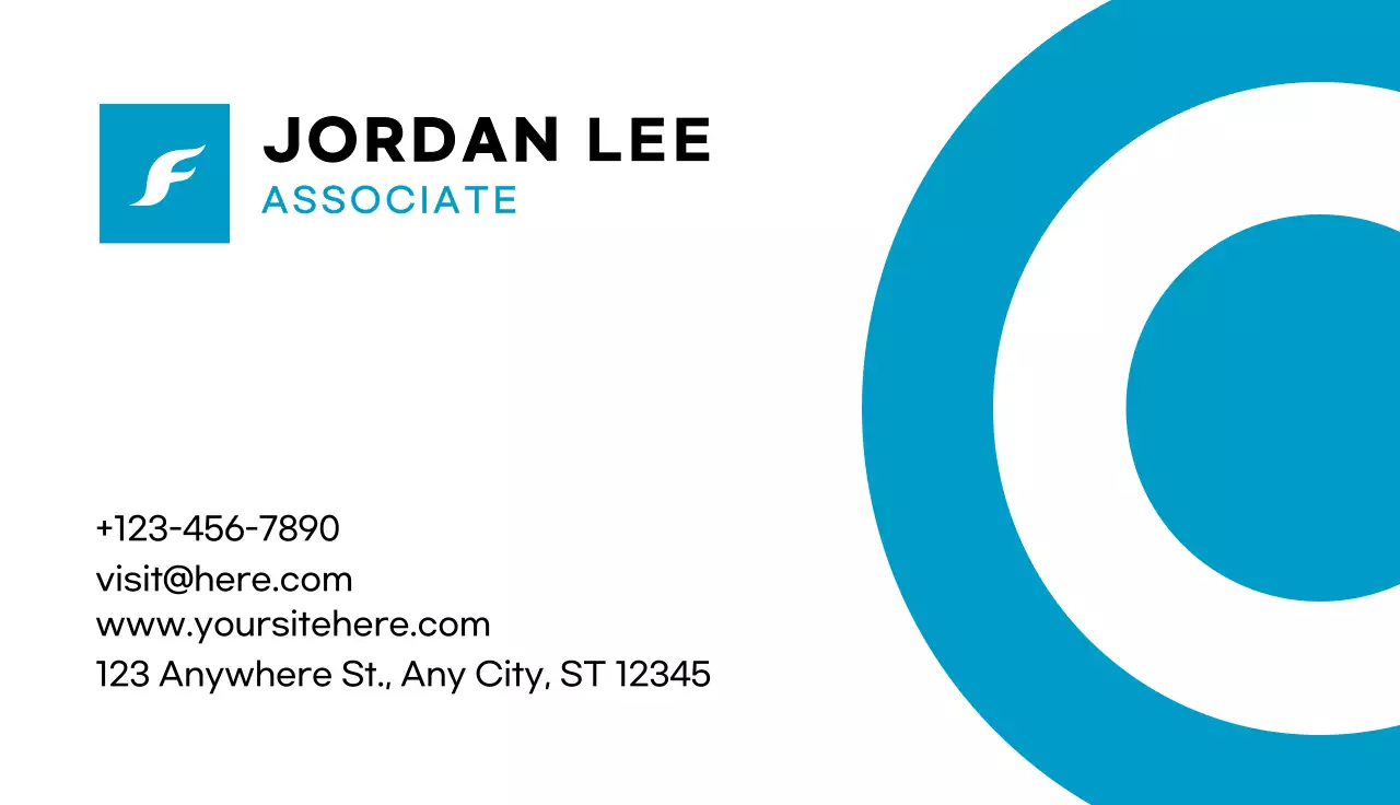 Blue Modern Business Card