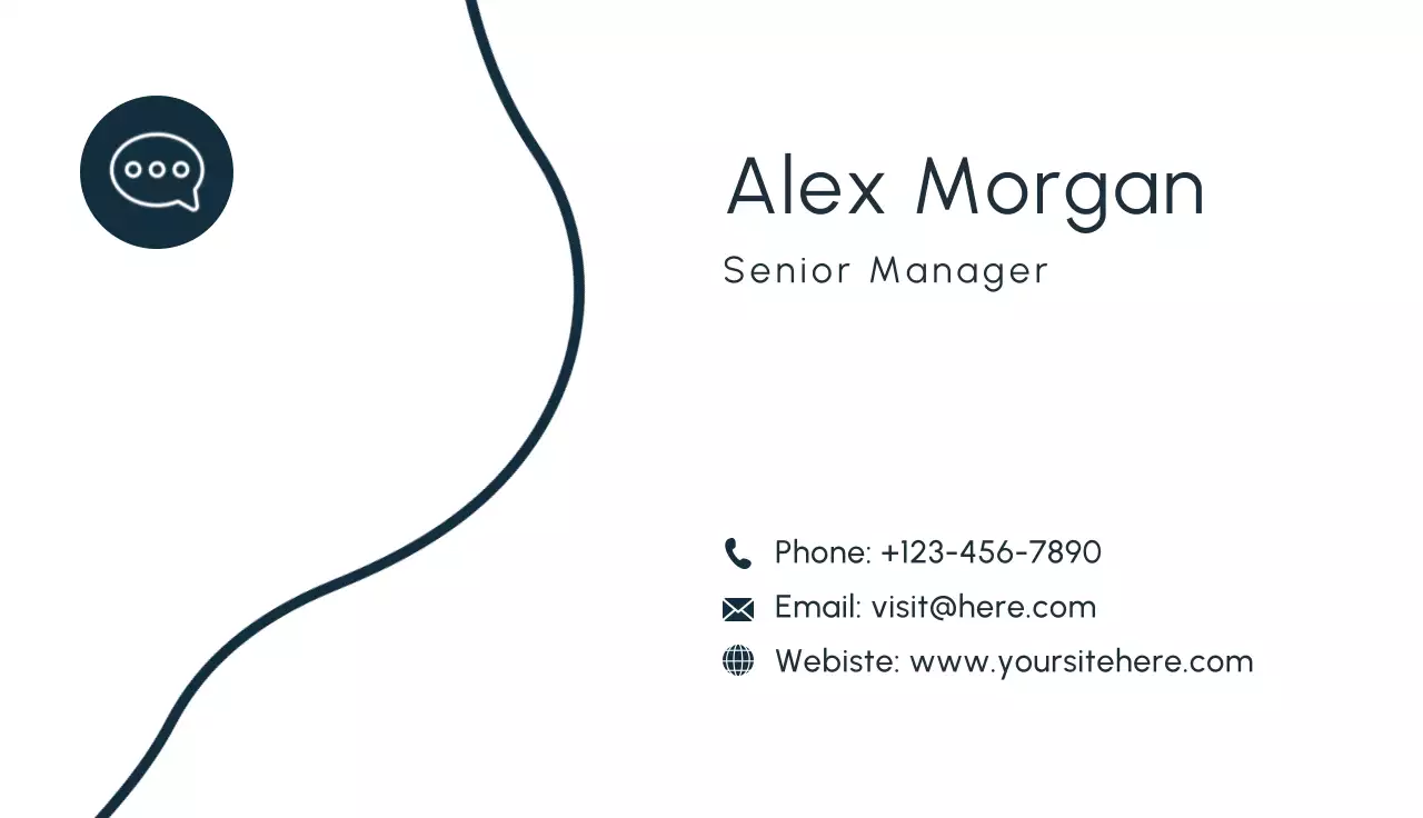 White Minimal Business Card