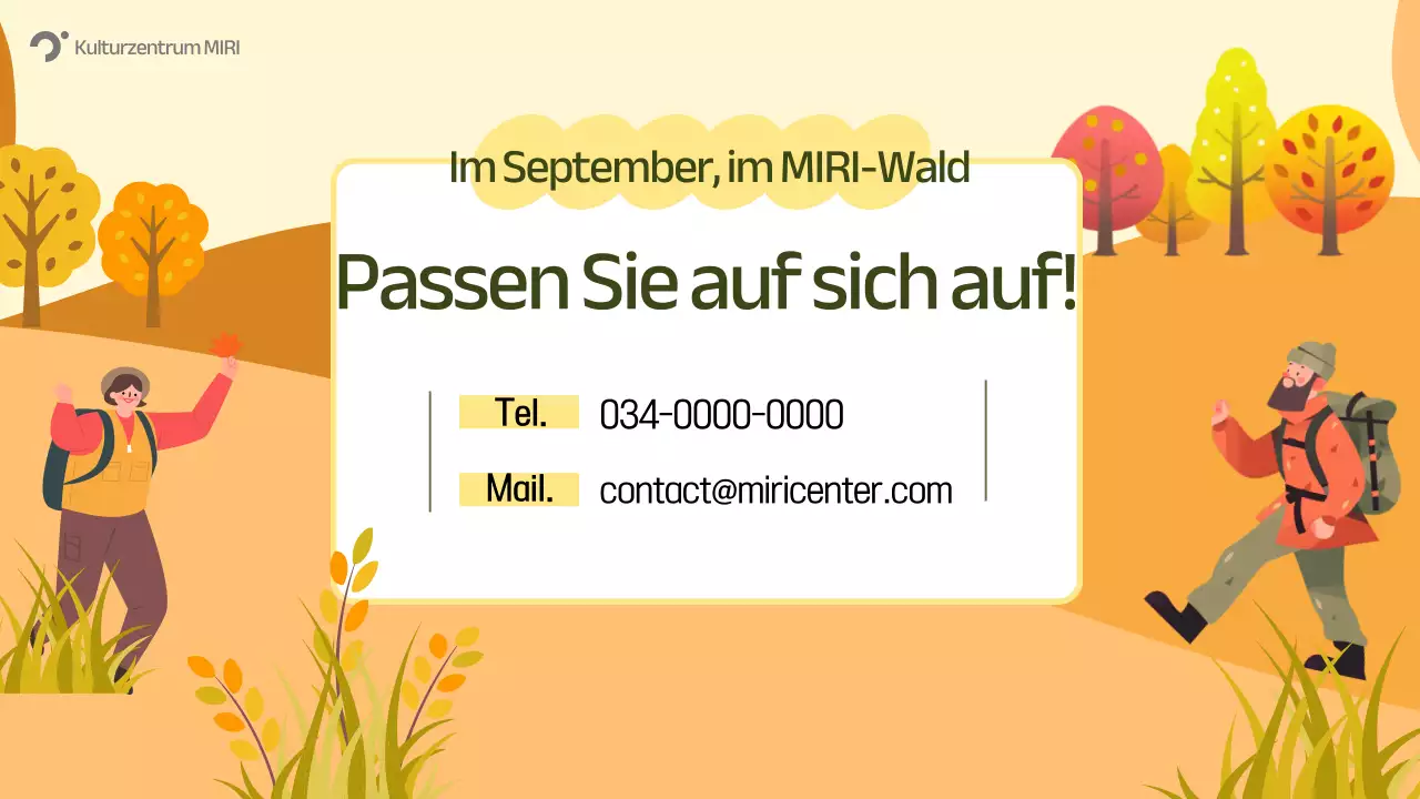 Orange Nature Herbst Event Guide