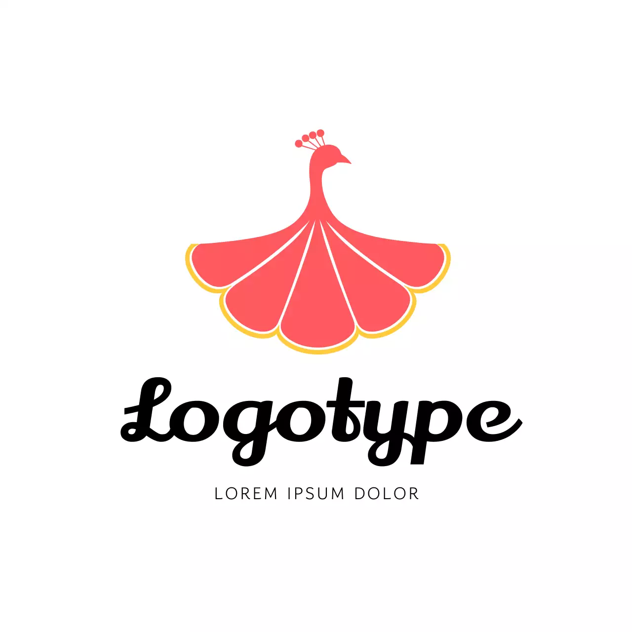 Red Minimal Design Logo