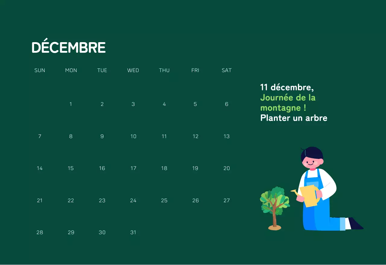 Une fondation sociale qui célèbre les fêtes de fin d'année avec des illustrations colorées de personnes et de la planète.