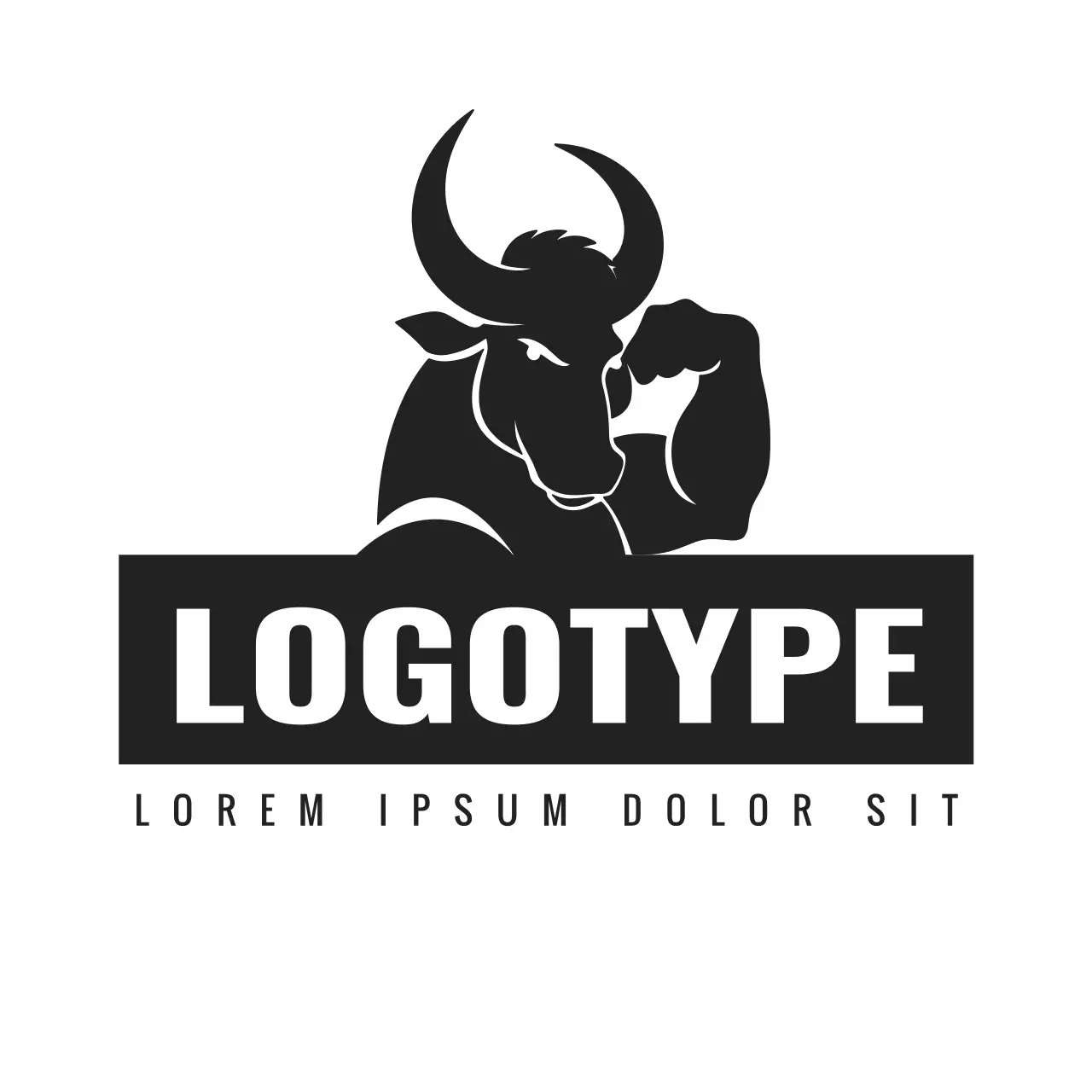 Black Bold Design Logo