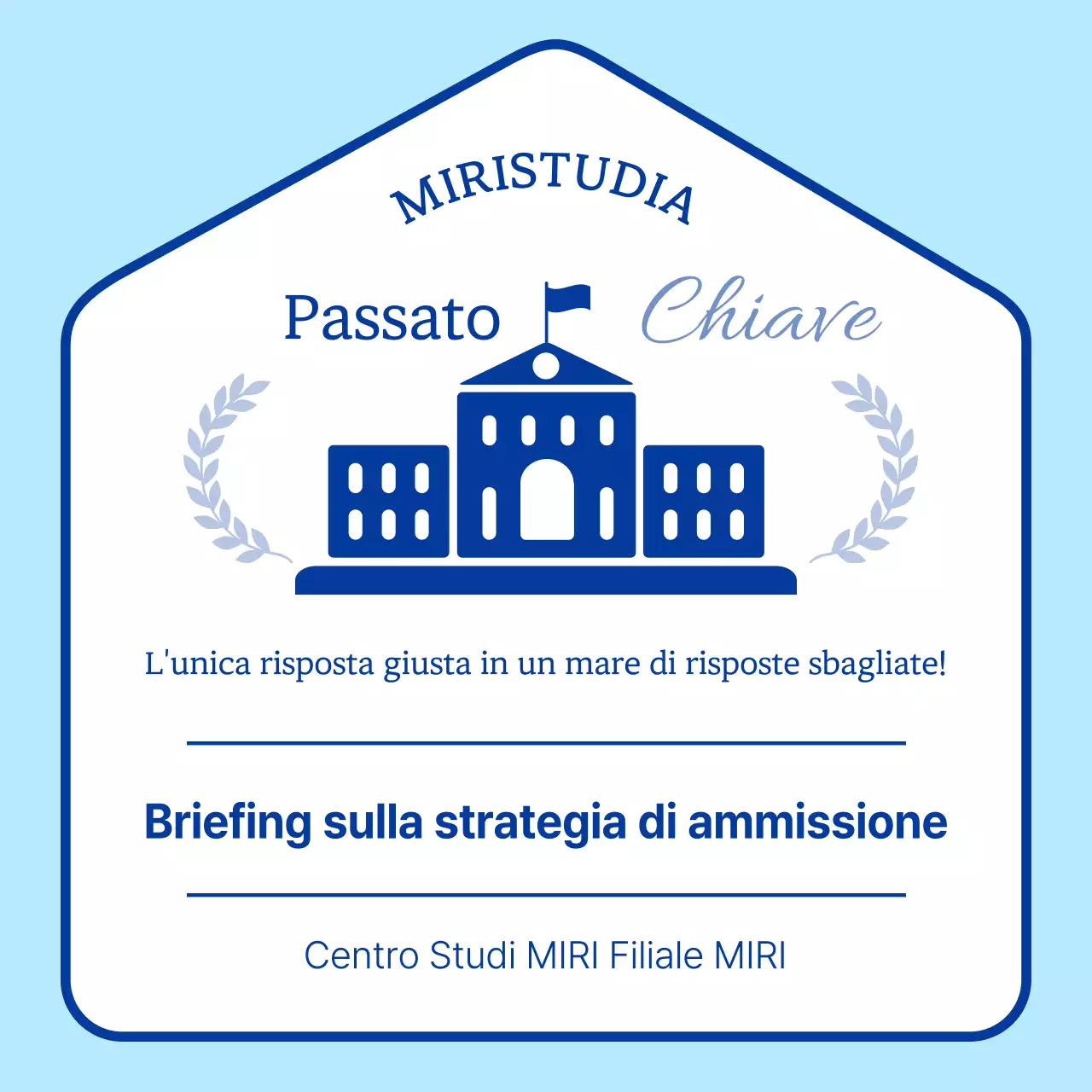 Promuovere la strategia di ammissione semplice di Blue's Briefing