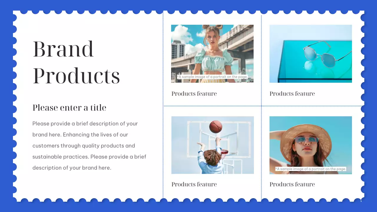 블루 미니멀 마케팅 템플릿 프레젠테이션