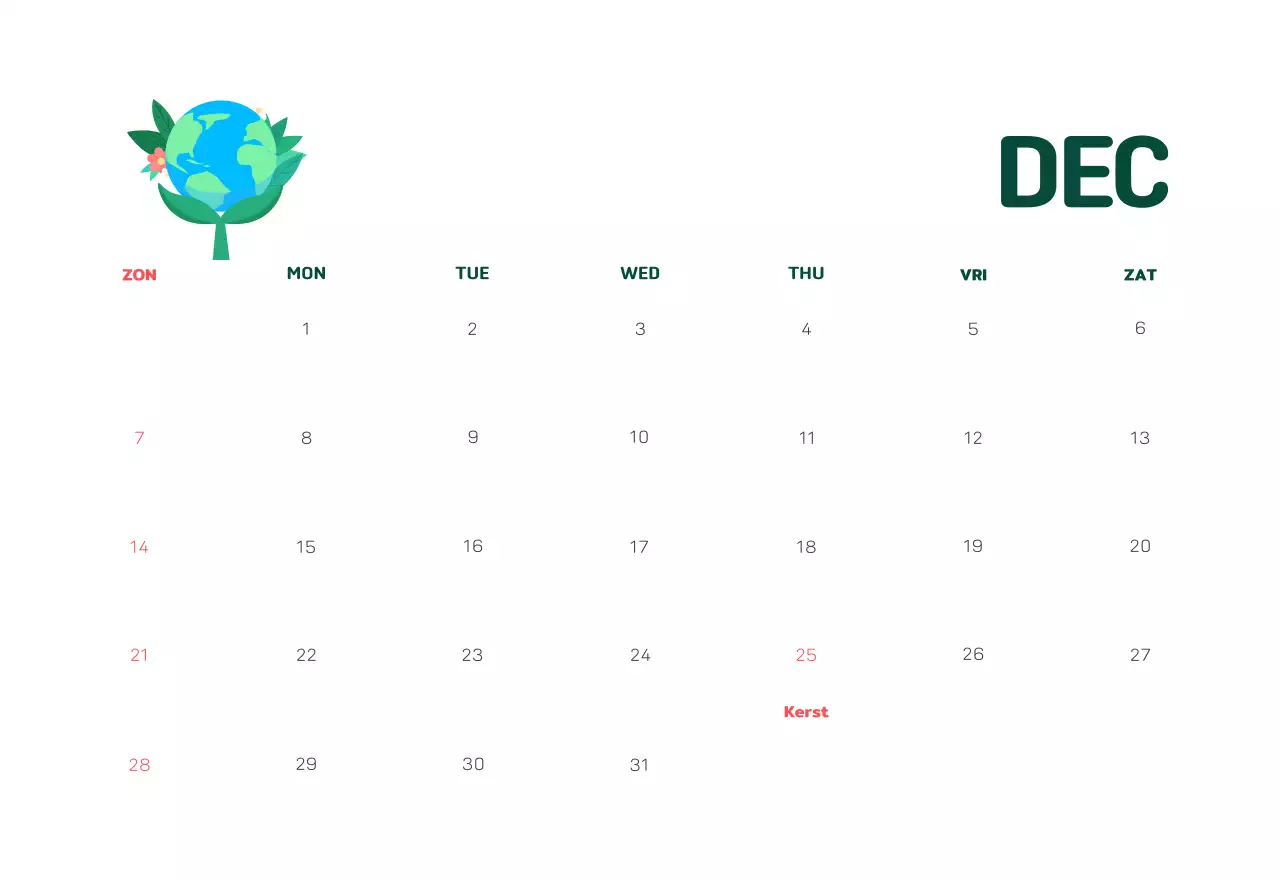 Een sociale stichting die de feestdagen viert met kleurrijke illustraties van mensen en de planeet.
