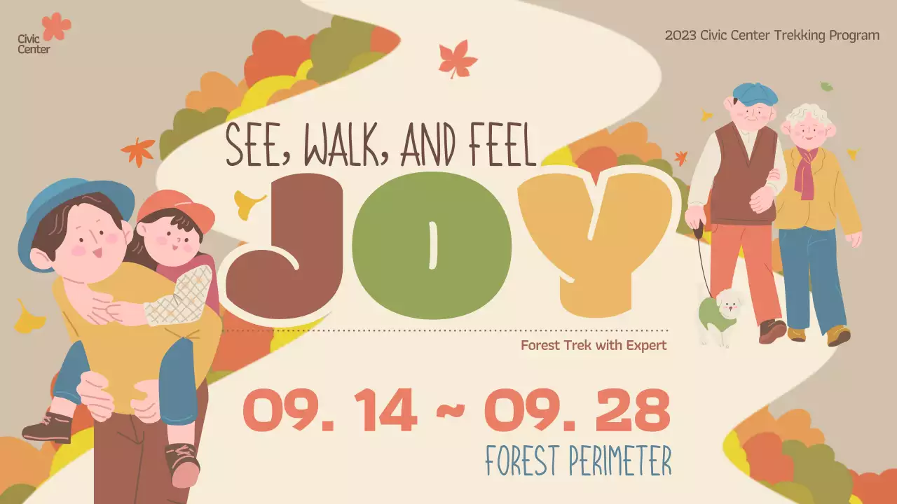 Beige Retro Trekking Event Presentation